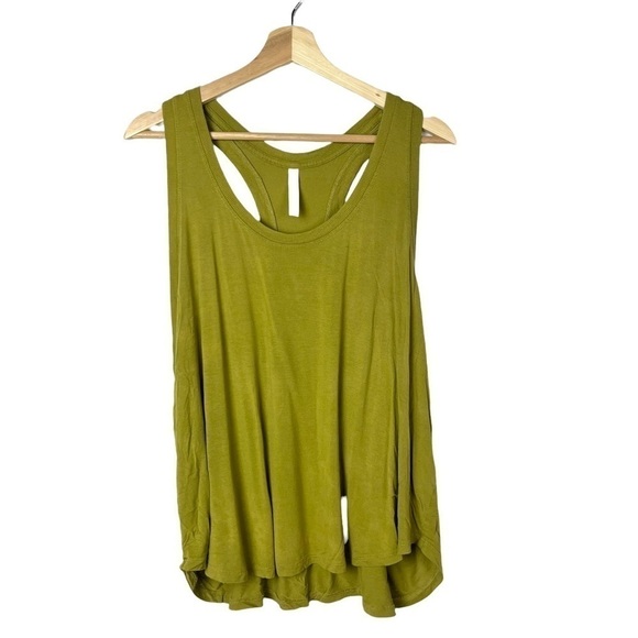Fabletics Olive Green Scoop Neck Athletic Tank Top 1X - Picture 1 of 3